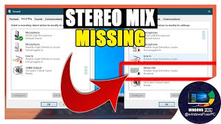 Stereo Mix Not Showing in Windows 1011 Heres How to Fix It [upl. by Nnayelsel]