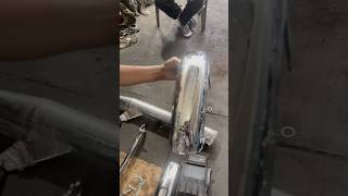 Yamaha RX 135 All Paint Nickel Z￼inck amp Buffing Work Done  shortsfeed punjab viral [upl. by Raff544]