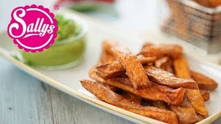 Knusprige Süßkartoffelpommes mit Guacamole  Sallys Welt [upl. by Sommer]