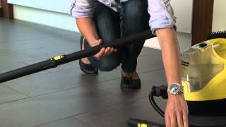 Karcher пароочиститель SC 2600 Пол в кухне [upl. by Enaasiali746]