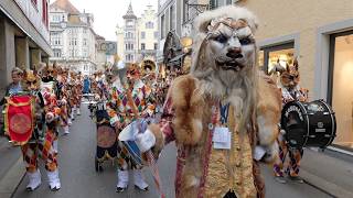 Luzerner Fasnacht 2025 Plakettenpräsentation LFK  Noggeler Chatzemusig Glatzesträhler [upl. by Idnyc]