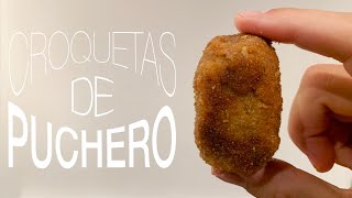 CROQUETAS DE PUCHERO  receta de la abuela [upl. by Tomasine]