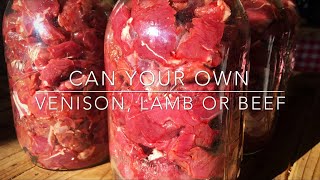 Canning Meat Super Easy Raw Pack [upl. by Aillil50]