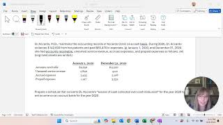 Converting cash basis income to accrual basis income [upl. by Malaspina]