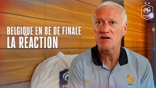 La Belgique en 8e la réaction de Didier Deschamps [upl. by Neirol]