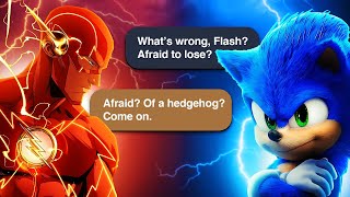 Sonic Presses On Until Flash Signs Up for the Race  Anime AI Banter  talkieai App [upl. by Tri952]