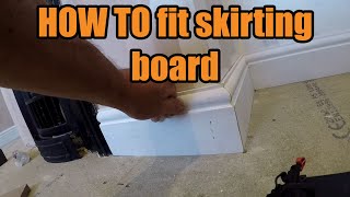 HOW TO fit skirting board like a pro [upl. by Irrot]