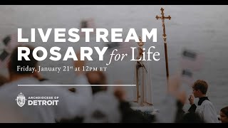 Rosary for Life Livestream 12122 [upl. by Deroo748]