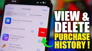 How To VIEW amp DELETE Apps  App Store Purchase History 2023 [upl. by Eiramyelhsa]