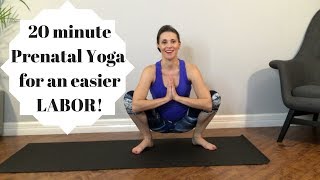 Pregnancy Yoga Flow to prepare for labor for all trimesters [upl. by Assenat]