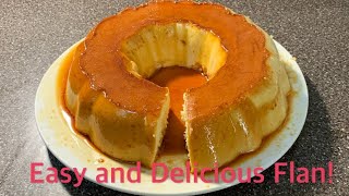 Easy To Make Flan  Flan Recipe [upl. by Wesla]