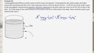 Example Problems with Bernoullis equation 1 [upl. by Corrine]