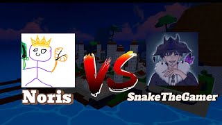 Noris vs SnakeTheGamer  Noris Roblox [upl. by Weinshienk]