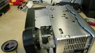 Optoma EP716 DLP Projector Partial Teardown and Cleaning [upl. by Nomael]