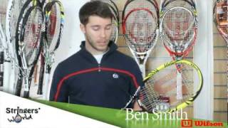 Wilson Pro Lite BLX 2012 Tennis Racket Review by Stringers World [upl. by Gage668]