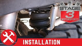 F250 amp F350 4WD Air Lift LoadLifter 5000 Ultimate Rear Air Spring Kit Install [upl. by Githens]