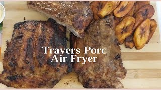 Travers de Porc au Air Fryer  Cotes de Porc Friteuse à air chaud  Air fryer pork ribs [upl. by Youngman]