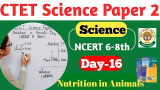 CTET Science Paper 2  CTET 2024 Science Preparation  CTET Science Nutrition in Animal  CTET 2024 [upl. by Etneciv]