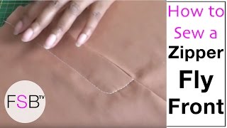 Sewing a Zipper Fly Front [upl. by Inele]