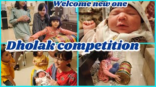 Dholak competition  new baby entry in my family  shopping for wedding [upl. by Hodosh]