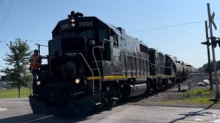 LDSX 2003 amp LDSX 1597 Departing Tillsonburg GIO Yard Tillsonburg Ontario Canada July 25 2024 [upl. by Peters]