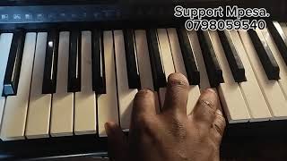 Nani Kama Wewe Bwana Very Simple on piano howtoplaypiano [upl. by Plunkett587]