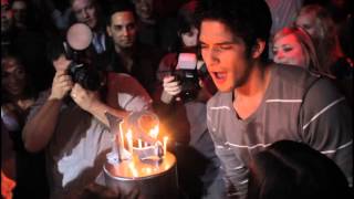 MTVs Teen Wolf Tyler Posey Celebrates 21st Birthday at Tryst Nightclub in Las Vegas [upl. by Algernon893]