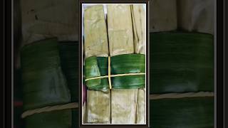 SUMAN MALAGKITCASSAVAIBOSLATIK AT PINIPIG suman malagkit latik cassava kakaningpinoy [upl. by Otnas]