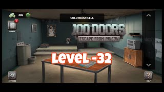 100 doors escape from prison level 32 [upl. by Ahsito585]