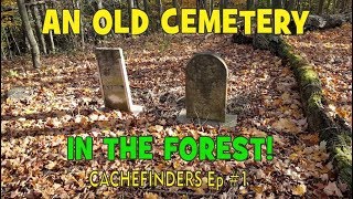 Metal Detecting An Old Cemetery In The Forest  Metal Detecting Canada  Minelab Safari [upl. by Leggett]