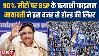 BSP Candidates List Lok Sabha के लिए बसपा के 90 प्रत्याशी तय Mayawati ने इस वजह से रोकी लिस्ट [upl. by Cappello]