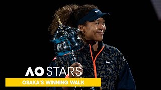 Naomi Osaka Completes Champions Walk  AO Stars [upl. by Ylrebmik396]