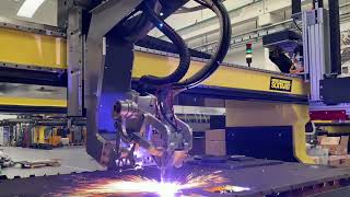 Hypertherm True Bevel technology on Soitaab Plasma cutting systems [upl. by Bennink]