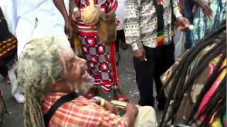 Nyabinghi drumming with Sizzla at Bob Marley Museum 2012 [upl. by Camala]