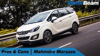 Mahindra Marazzo  Pros amp Cons  MotorBeam [upl. by Ecnatsnok]