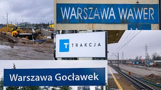 Modernizacja stacji PKP Wawer i Gocławek  Luty23 [upl. by Pruter]