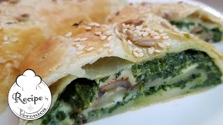 Spinach strudel  Špenátový závin 8 Subtitles [upl. by Schuster]