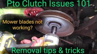 Pto clutch issues 101 Most common issues I see Plus removal tips and tricks [upl. by Giorgi]