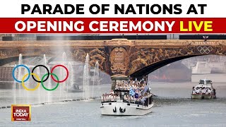 Paris Olympics 2024 Opening Ceremony Live Parade Of Nations  Paris Olympics Big Highlights LIVE [upl. by Iene]