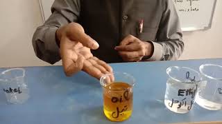 Determine that miscible and immiscible liquid is dissolve or not 9th chemistry practical Exp 610 [upl. by Attenauqa]