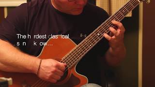 The Hardest Classical Guitar song I know played on my acoustic with my sausage fingers [upl. by Marcell842]