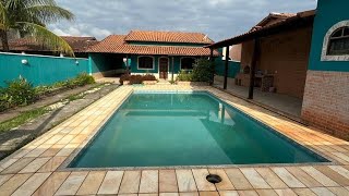 CASA LINDA A VENDA COM PISCINA E TERRENO ENORME EM ITAIPUAÇU [upl. by Gemina]