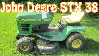 John Deere STX 38 Riding Lawn Mower For Sale in Maine [upl. by Fidela]