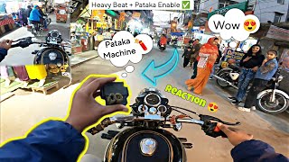 Bullet 350 Pataka Reaction 💥🧨  Bullet m Patake Kese Fode  Heavy Beat 😍  b4bullet [upl. by Novehs882]