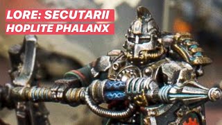 Secutarii Hoplite Phalanx Lore  Mechanicum  Horus Heresy  Warhammer 40k  30k  Games Workshop [upl. by Wadleigh]