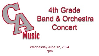 Canandaigua 4th Grade Band amp Orchestra Concert 61224 [upl. by Anaira530]