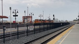 Westbound BNSF ZTrain Headed For Los Angeles On Track 2 At San Bernardino [upl. by Euqitsym]