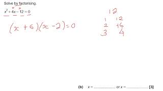 Solving by Factorising GCSE 91 Math KS3 Math GCSE Further Maths AS Pure Math EDEXCEL OCR AQA gcse [upl. by Pierre]