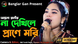 অঞ্জনার রাণীর।। না দেখিলে প্রানে মরি। Baul Song। Onjona Rani। Banglar Gan [upl. by Marianna]