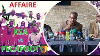 SUSPENSION DE LA KSA KADJI SPORT ACADEMIE PAR LA FECAFOOT ETOO GIBERT KADJI [upl. by Nyllek363]